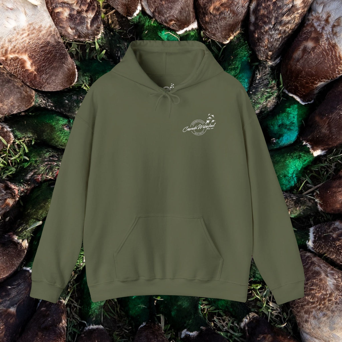 Mallard Pinwheel Hoodie / Cascade Waterfowl