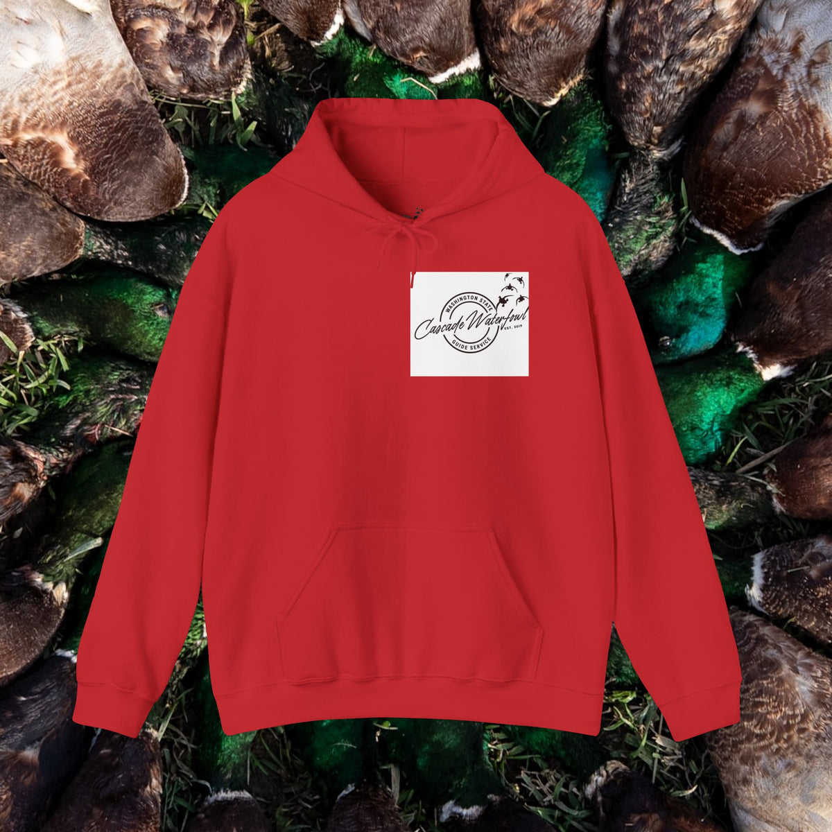 Mallard Pinwheel Hoodie / Cascade Waterfowl