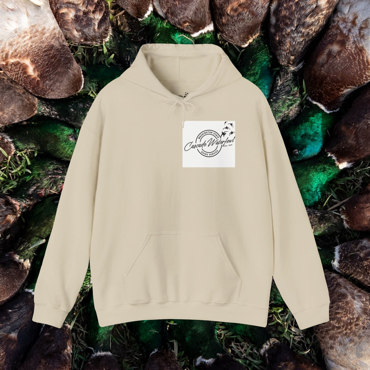 Mallard Pinwheel Hoodie / Cascade Waterfowl