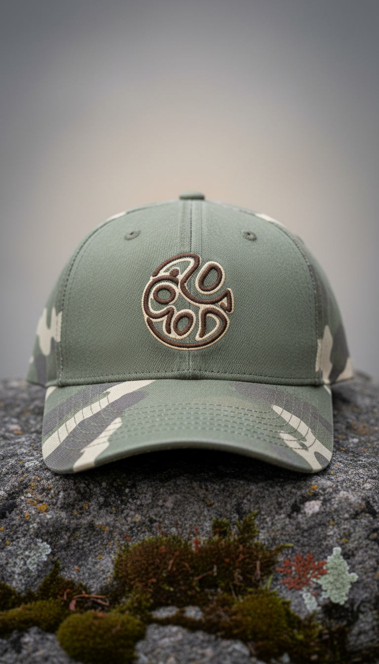 Lichen Green Structured Camo Cap
